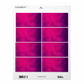 Étiquettes d'expédition Pink Purple Gradient - Per (Feuille entière)