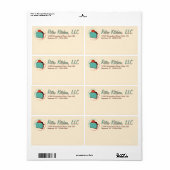 Étiquettes d'expédition Retro Toaster (Feuille entière)