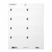 Étiquettes d'expédition SuperMouse Femme blanches (Feuille entière)