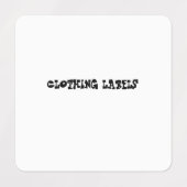 ÉTIQUETTES D'HABILLEMENT (Design 1)