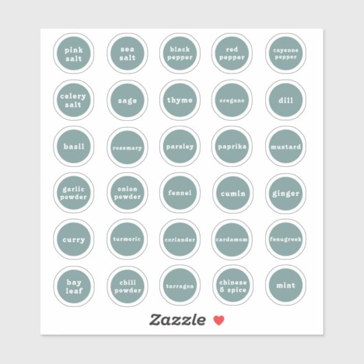 Étiquettes d'herbes et d'épices (Feuille)