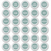 Étiquettes d'herbes et d'épices (Devant)