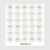 Étiquettes d'herbes et d'épices (Feuille)