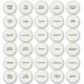 Étiquettes d'herbes et d'épices (Devant)