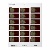 Étiquettes d'horloge de machine à vapeur (Feuille entière)