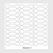 Étiquettes d'identification de prix de bijoux vier (Feuille)