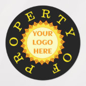 Étiquettes d'identification des propriétés du logo (Design 1)