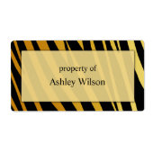 Étiquettes d'impression Tiger (Devant)