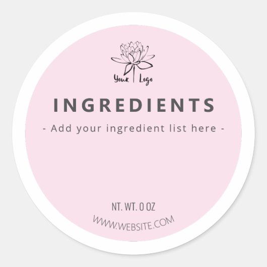 Étiquettes d'ingrédients de fond Jar (Devant)