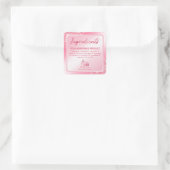 Étiquettes d'ingrédients de Parties scintillant ro (Sac)