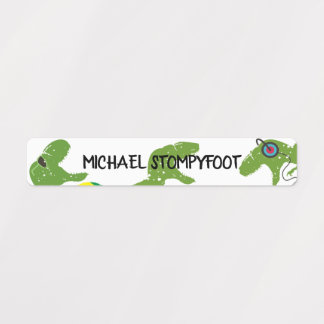 Étiquettes Dinosaur t-rex autocollants d'identification de pl