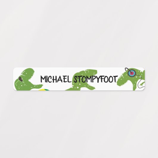 Étiquettes Dinosaur t-rex autocollants d'identification de pl (Design 4)