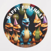 Étiquettes Dinosaure (Design 1)