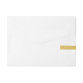 Étiquettes d'invitation à envelopper à rayures de  (Dos)