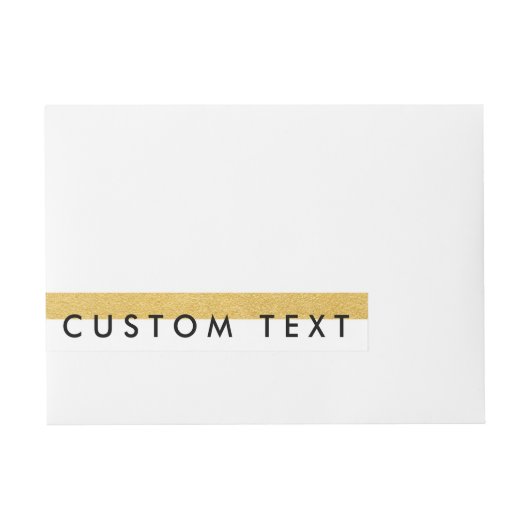 Étiquettes d'invitation à envelopper à rayures de  (Devant)