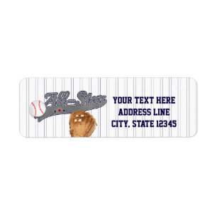 Étiquettes d'invitation pour sports de baseball TO