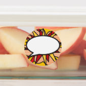 Étiquettes Discours Bubble Amusant Rétro Comédie Livre Pop Ar (Apposé)