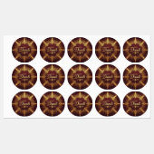 Étiquettes Diwali doré (Feuille)