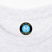 Étiquettes do-it-yourself Nom de l'enfant et Monogramme sur C (Apposé)
