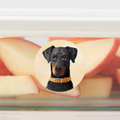 Étiquettes Doberman Pinscher Peinture non découpée Art origin (Apposé)