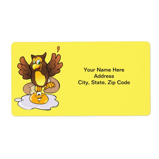 Étiquettes d'Oeufs de Chouette (Devant)