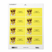 Étiquettes d'Oeufs de Chouette (Feuille entière)