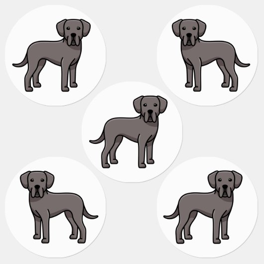 Étiquettes Dogue allemand (Groupe)