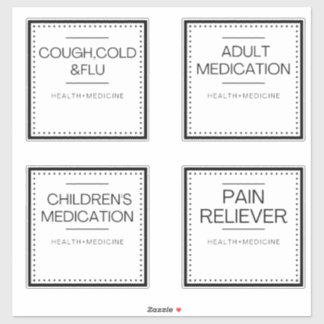 Étiquettes d'organisation moderne pour bain