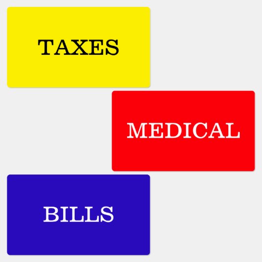 Étiquettes Dossier (Groupe)