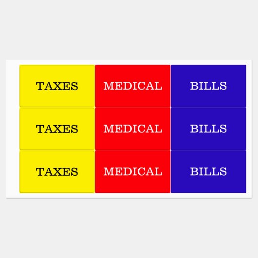 Étiquettes Dossier (Feuille)