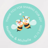 Étiquettes Douce Signifie Avoir Un Couple Mignonne Merci Mari (Design 2)