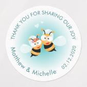 Étiquettes Douce Signifie Avoir Un Couple Mignonne Merci Mari (Design 1)