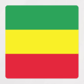 Étiquettes Drapeau Afrique Ethiopie Rasta (Design 1)