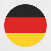 Étiquettes Drapeau allemand (Design 1)