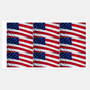 Étiquettes Drapeau américain