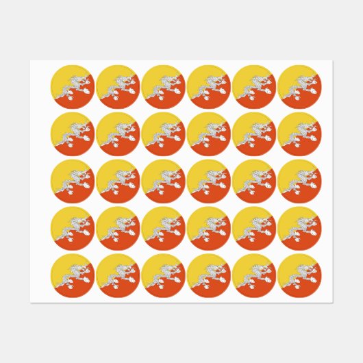 Étiquettes Drapeau au butane (Feuille)