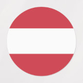 Étiquettes Drapeau autrichien (Design 1)