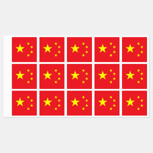 Étiquettes Drapeau chinois