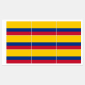 Étiquettes Drapeau Colombie (Feuille)