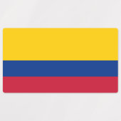 Étiquettes Drapeau Colombie (Design 1)