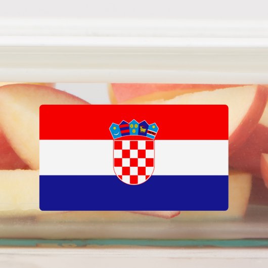 Étiquettes Drapeau croate (Apposé)