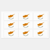 Étiquettes Drapeau de Chypre (Feuille)