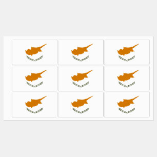 Étiquettes Drapeau de Chypre