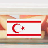 Étiquettes Drapeau de Chypre du Nord (Apposé)