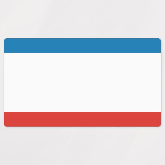 Étiquettes Drapeau de Crimée (Design 1)