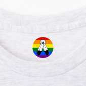 Étiquettes Drapeau de fierté bispirituel de SlipperyJoe's sym (Apposé)