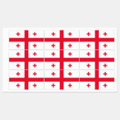 Étiquettes Drapeau de Géorgie (Feuille)