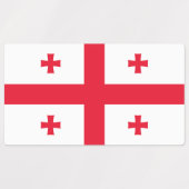 Étiquettes Drapeau de Géorgie (Design 1)