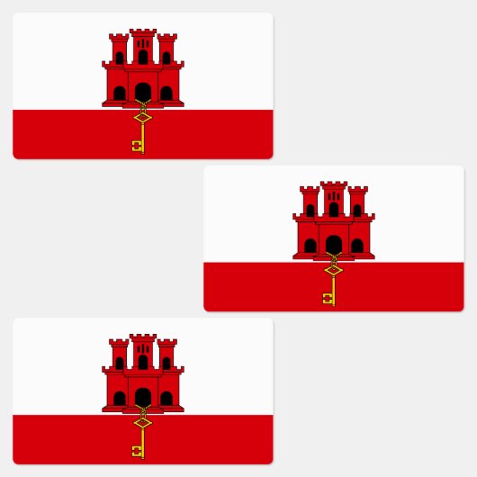 Étiquettes Drapeau de Gibraltar (Groupe)