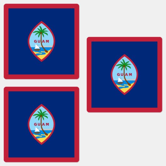 Étiquettes Drapeau de Guam (Groupe)
